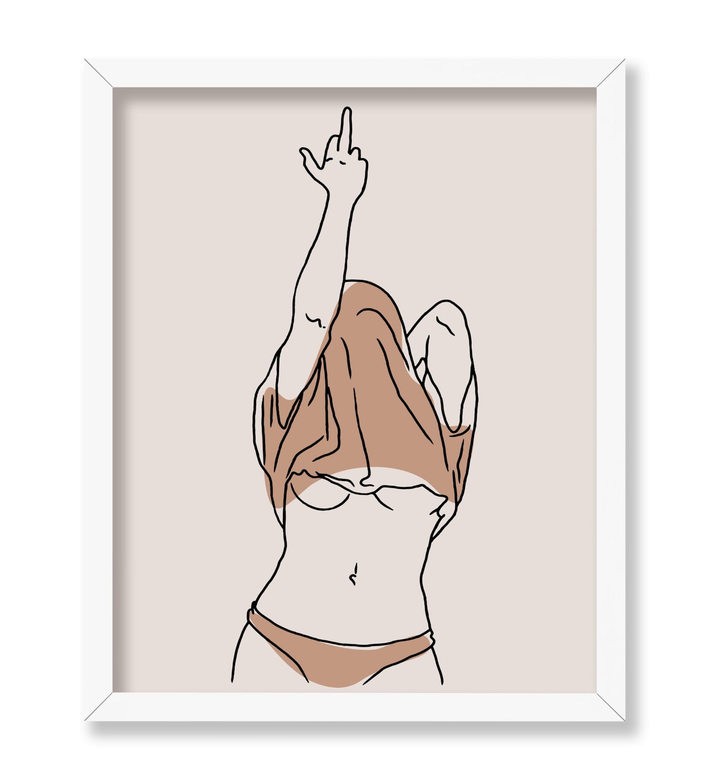 Woman Middle Finger No4