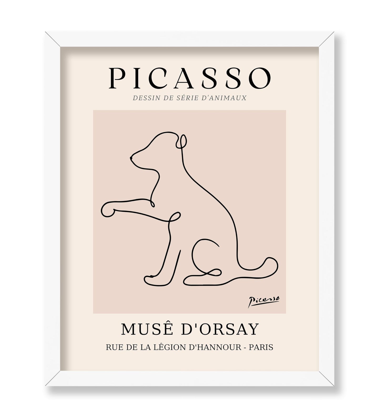 Picasso - One Line Dog Drawing