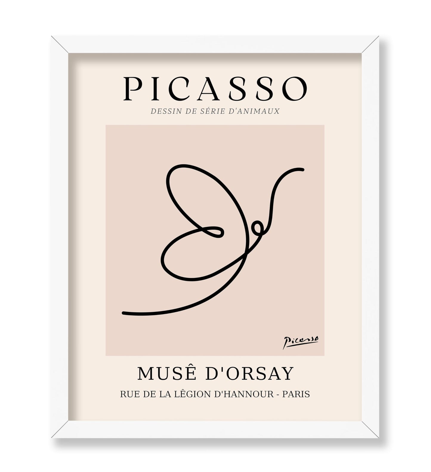 Picasso - One Line Butterfly Drawing