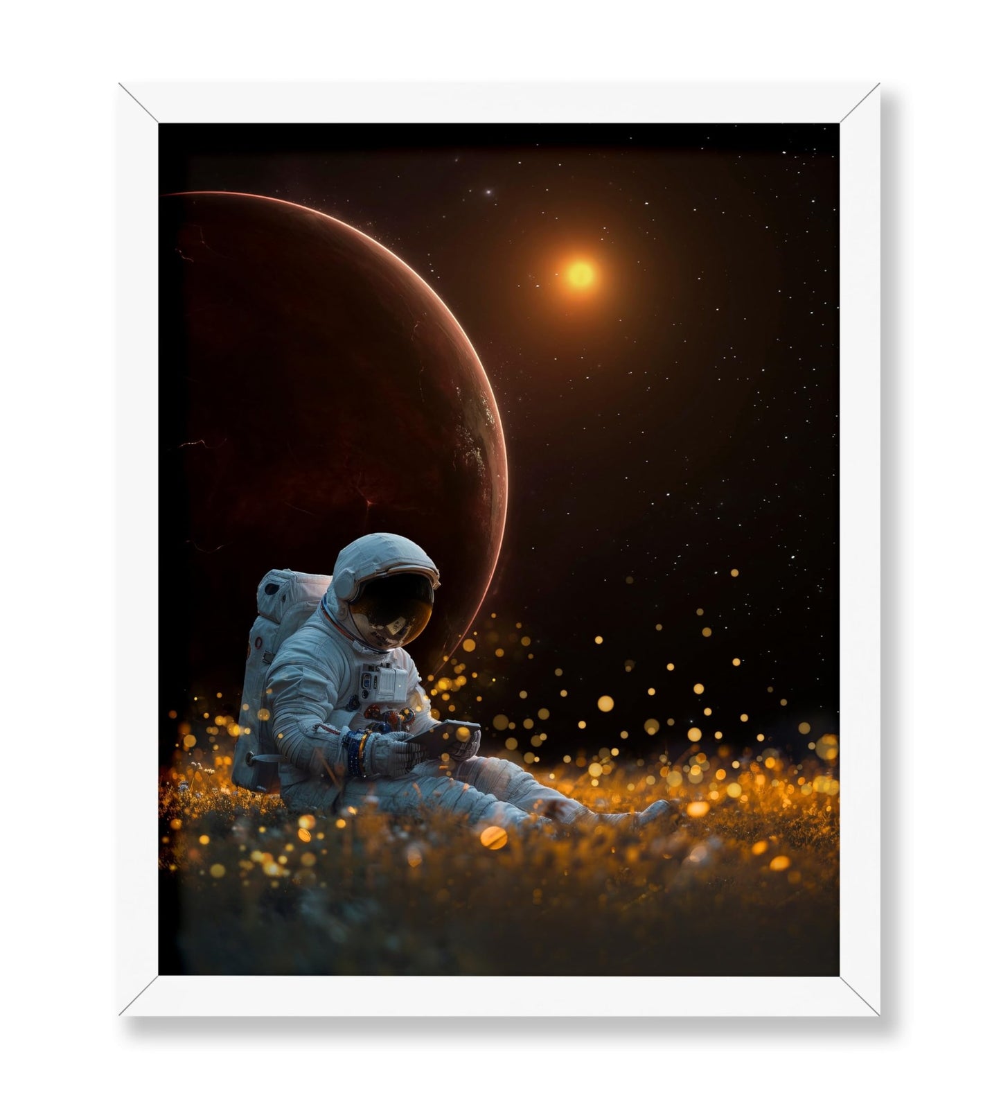 Astronaut on Space Meadow