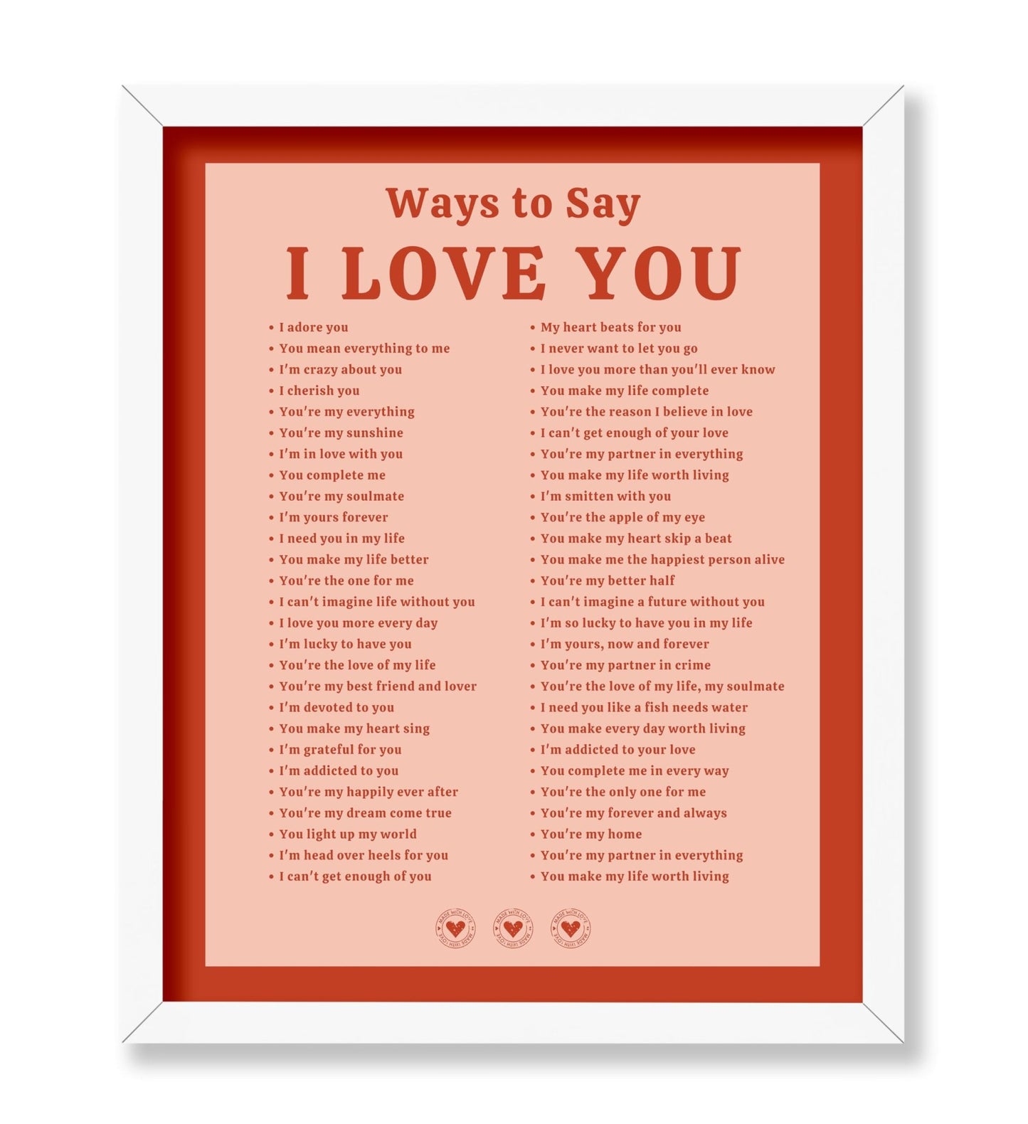 Ways To Say I Love You No3