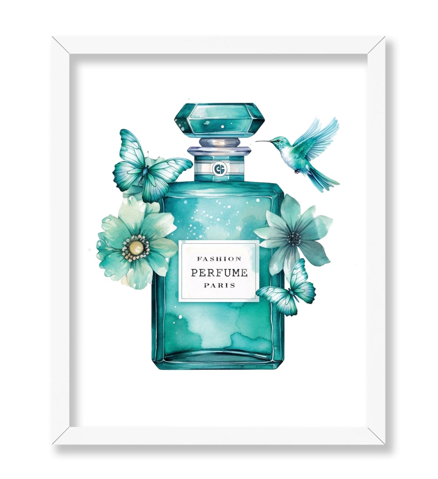 Turquoise Blue Fashion Perfume