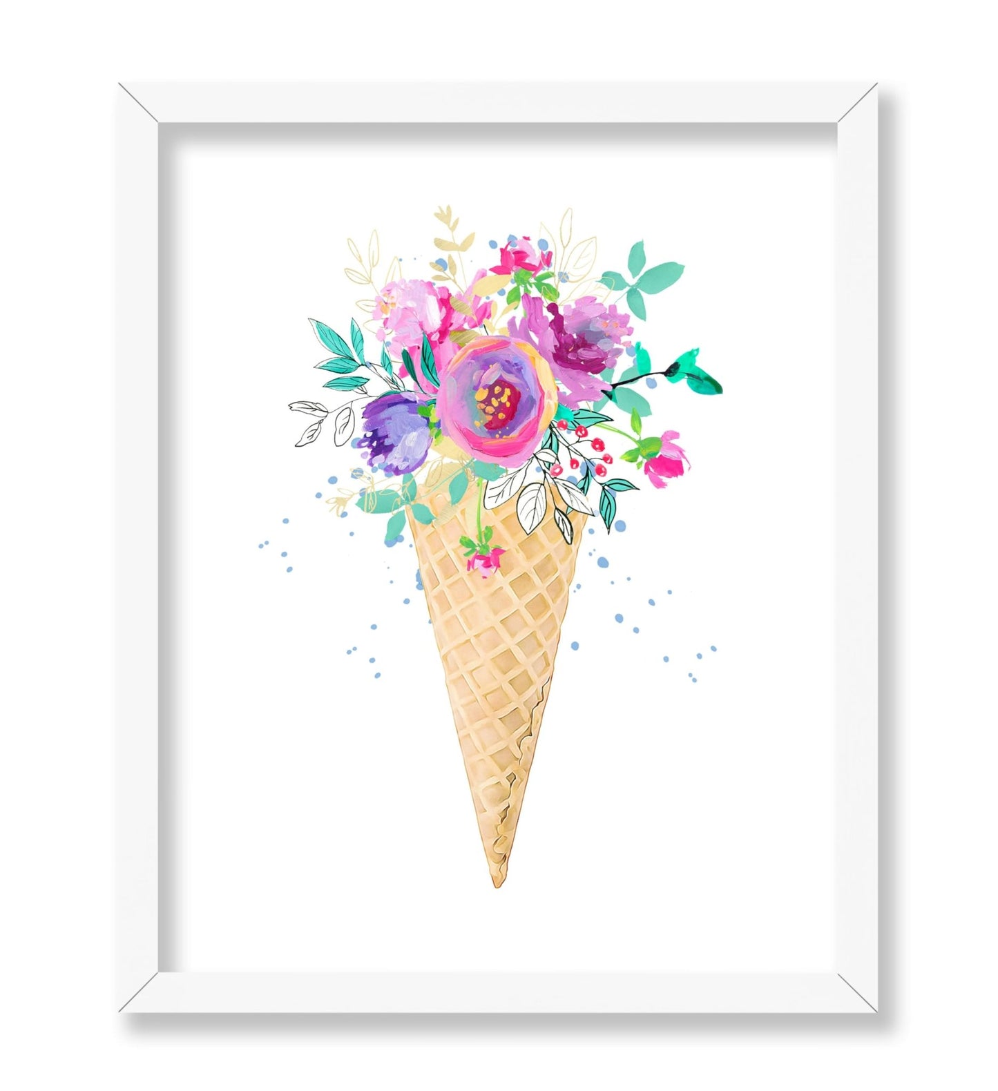 Floral Ice Cream