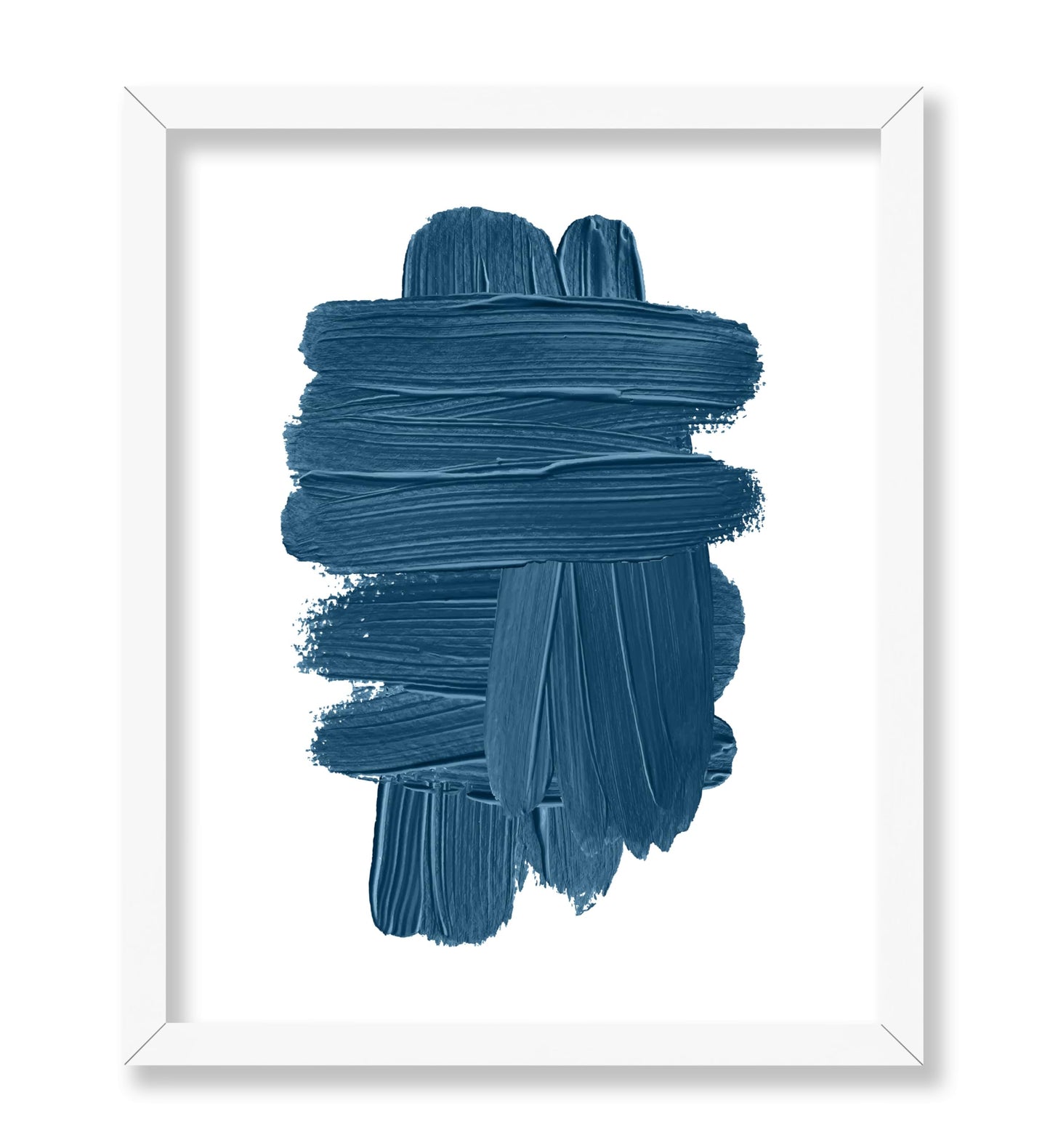 Blue Brush Strokes
