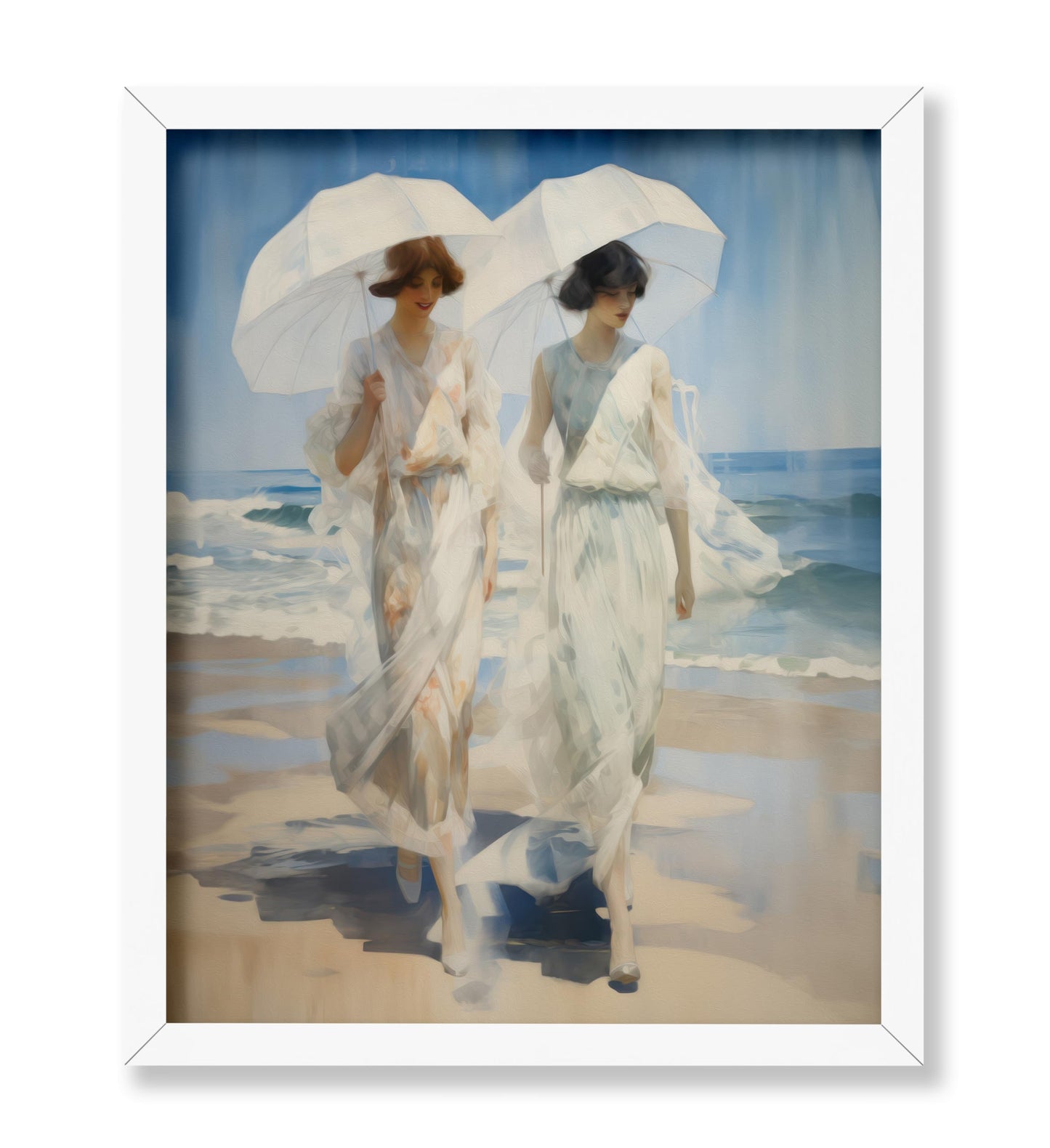 Women Walking on the Beach