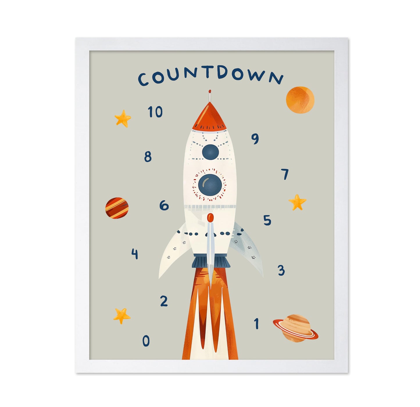 Rocket Ship & Countdown