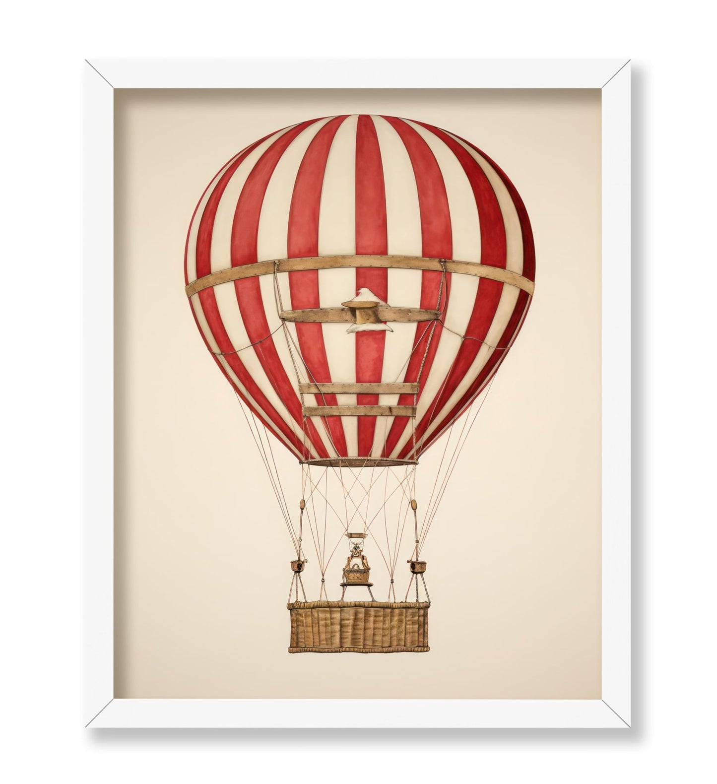 Striped Hot Air Balloon