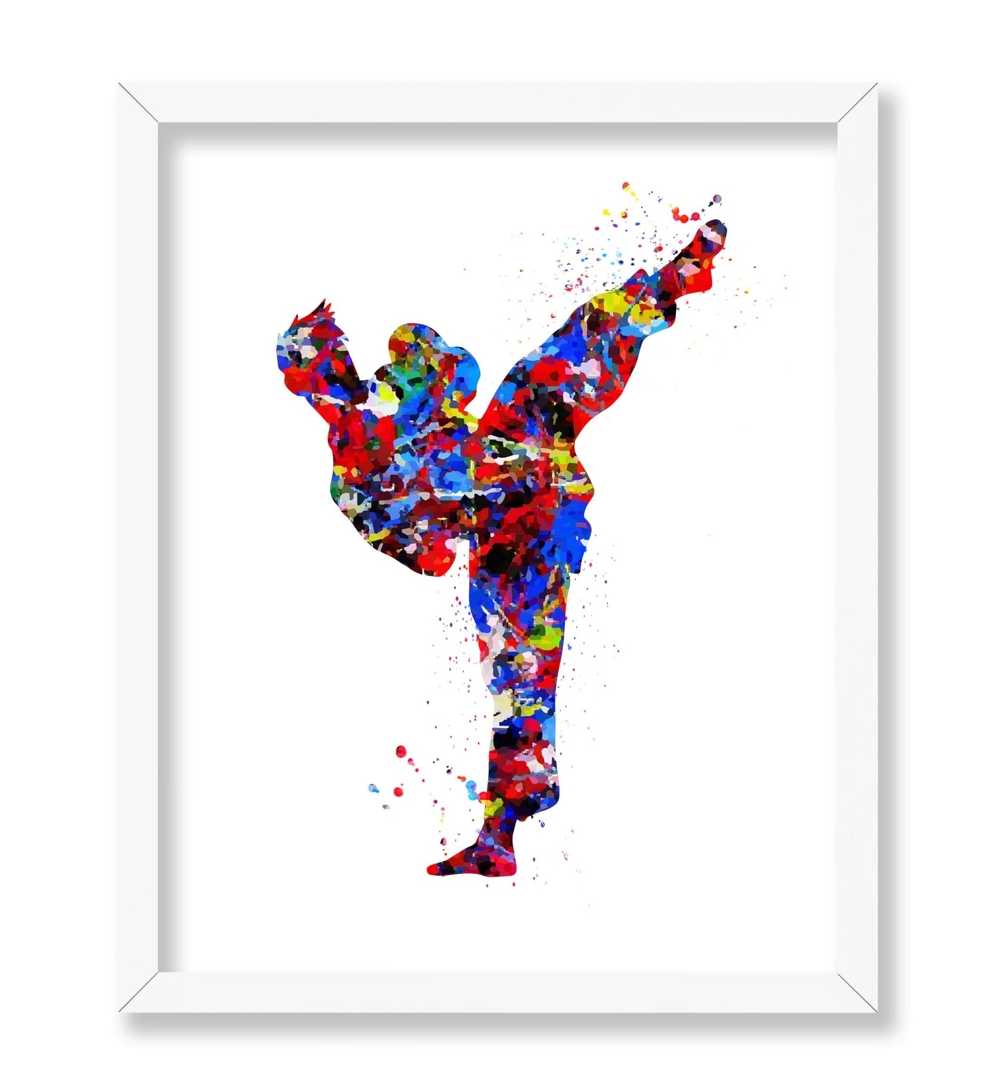 Watercolor Martial Arts No3
