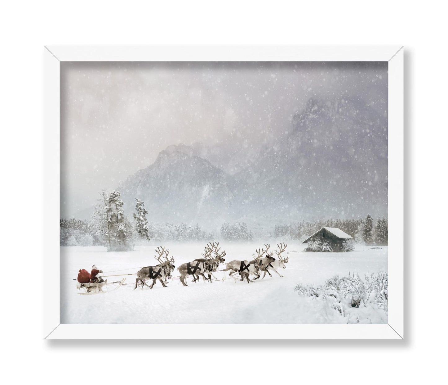 Santa Claus Reindeer Sleigh