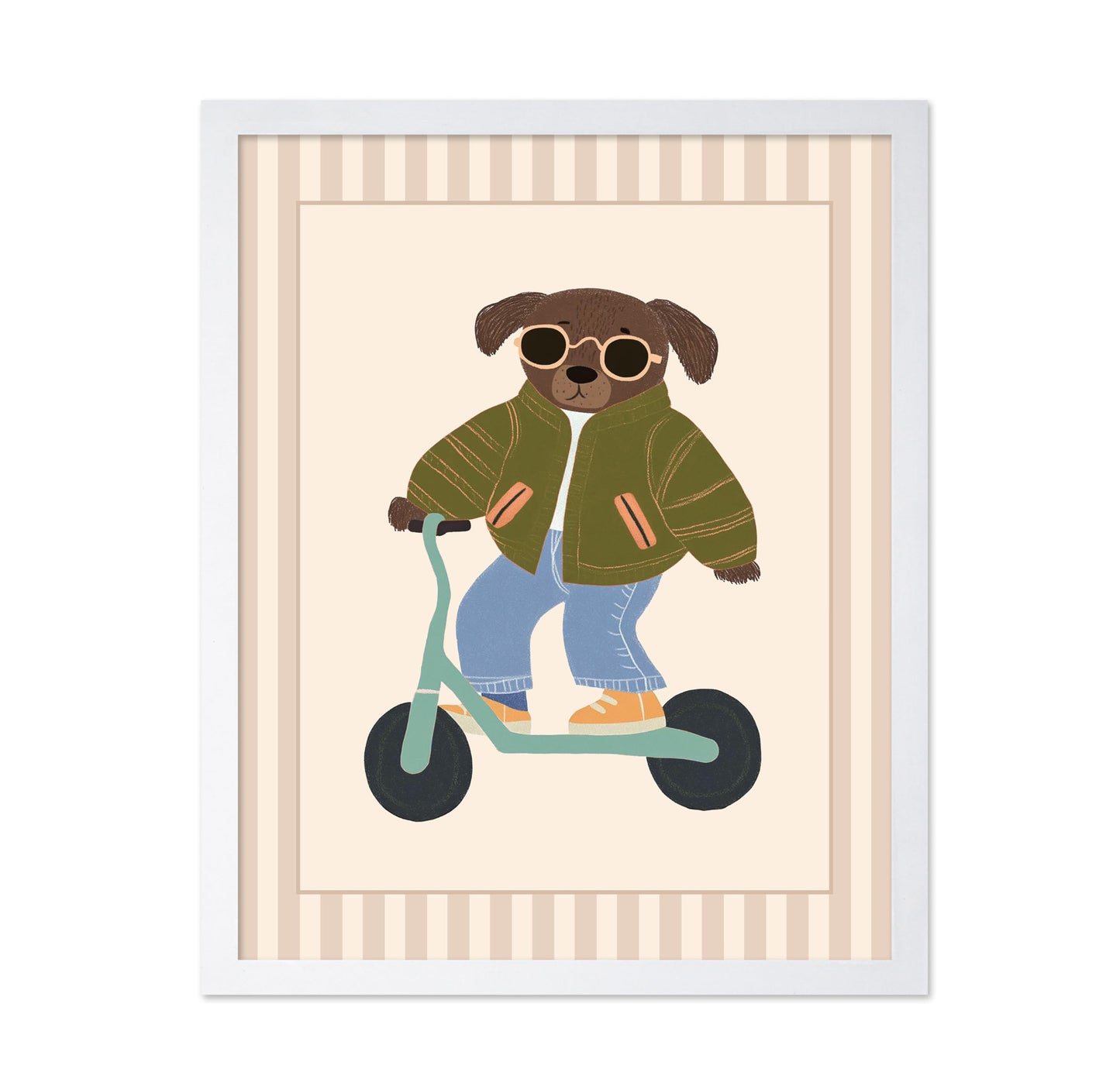 Dog on Scooter