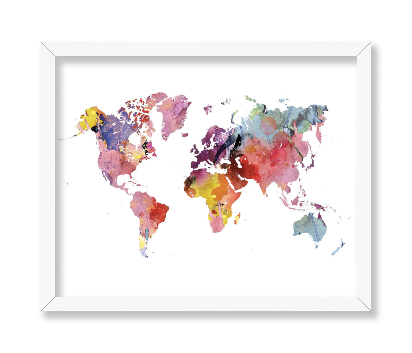 Rainbow Colored Map