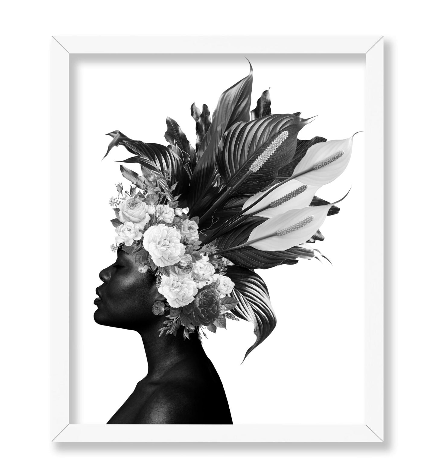 Woman and Flowers