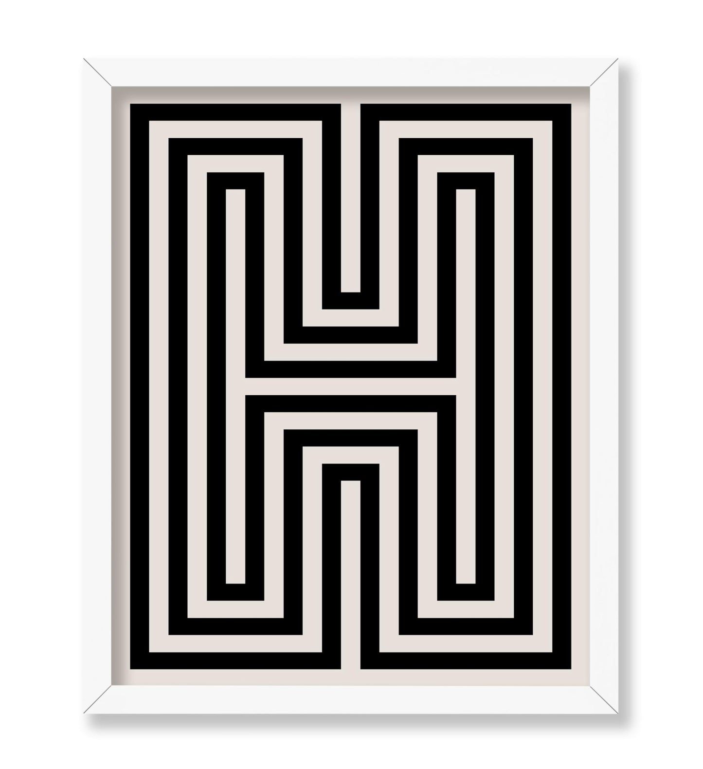 Abstract Letter H