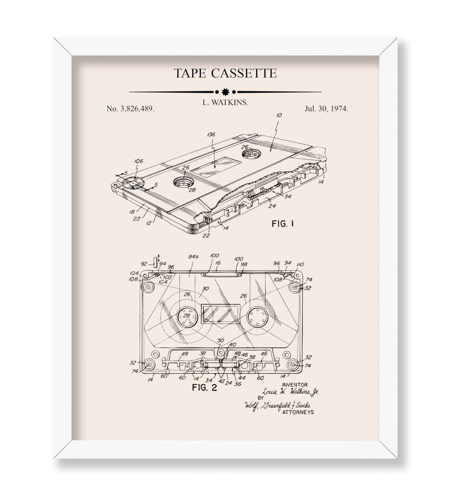 Cassette Tape Blueprint