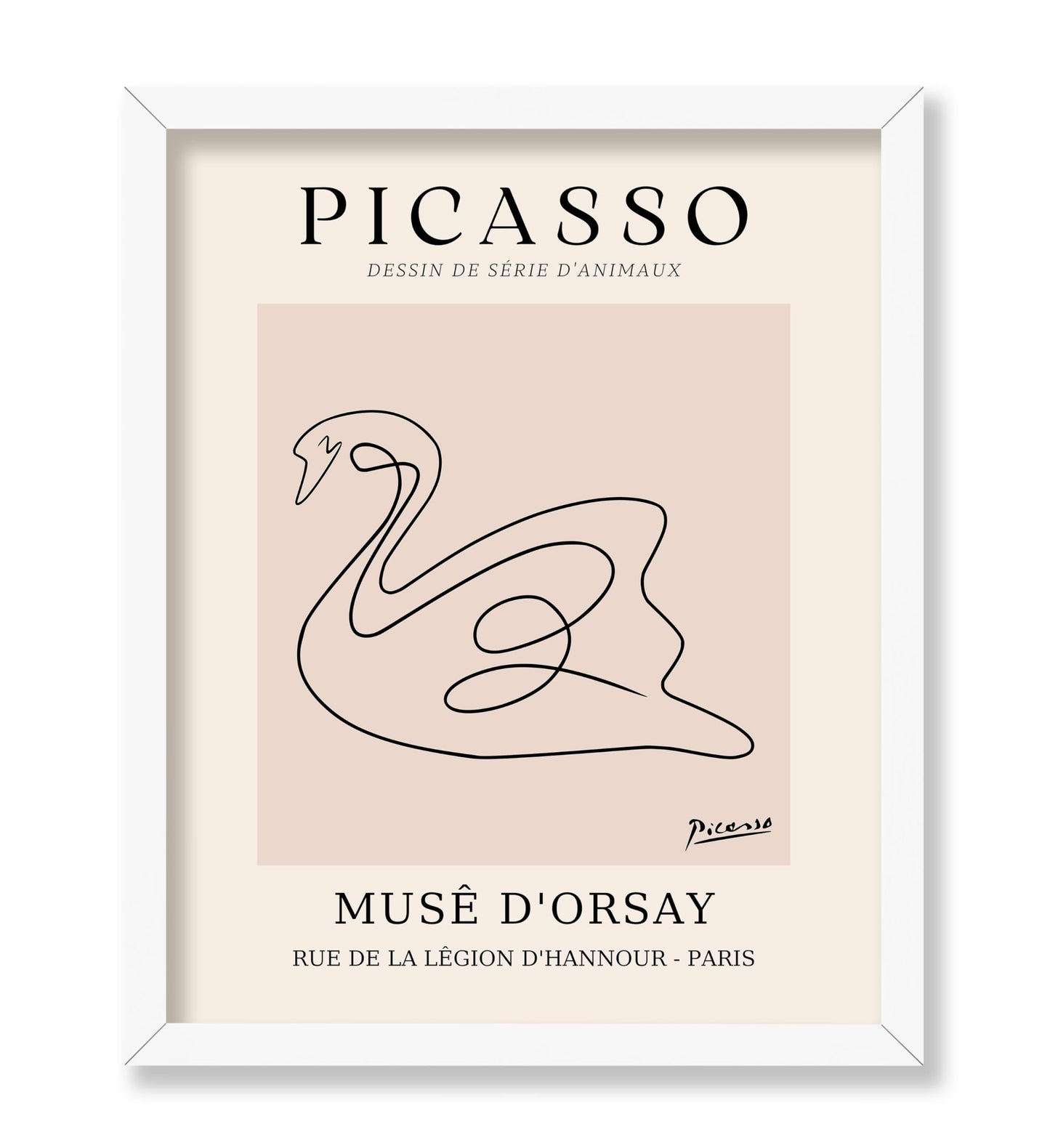 Picasso - One Line Swan Drawing