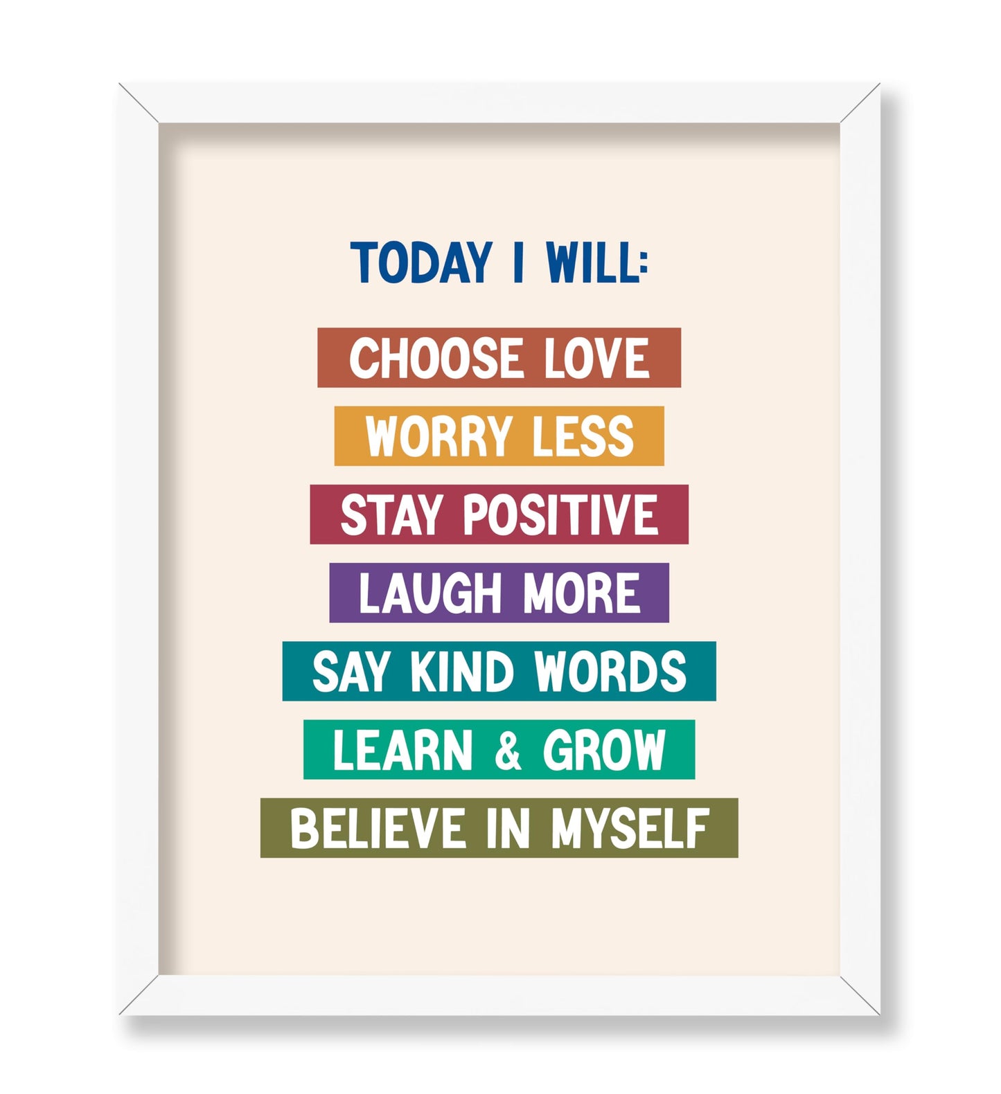 Today I Will