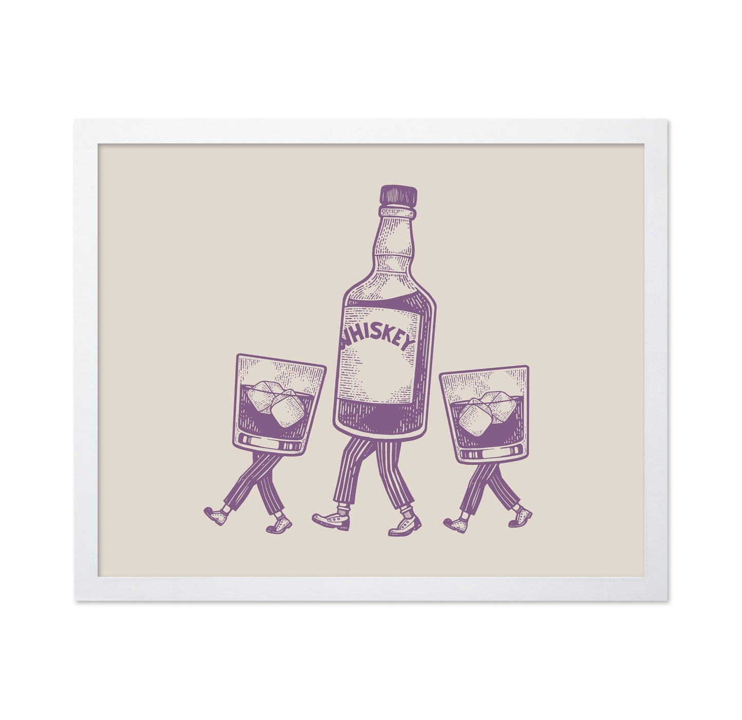 Whiskey Bottle and Iced Glass No6