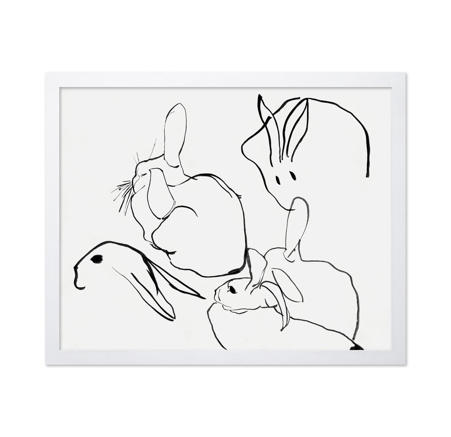 Line Drawing of Bunnies