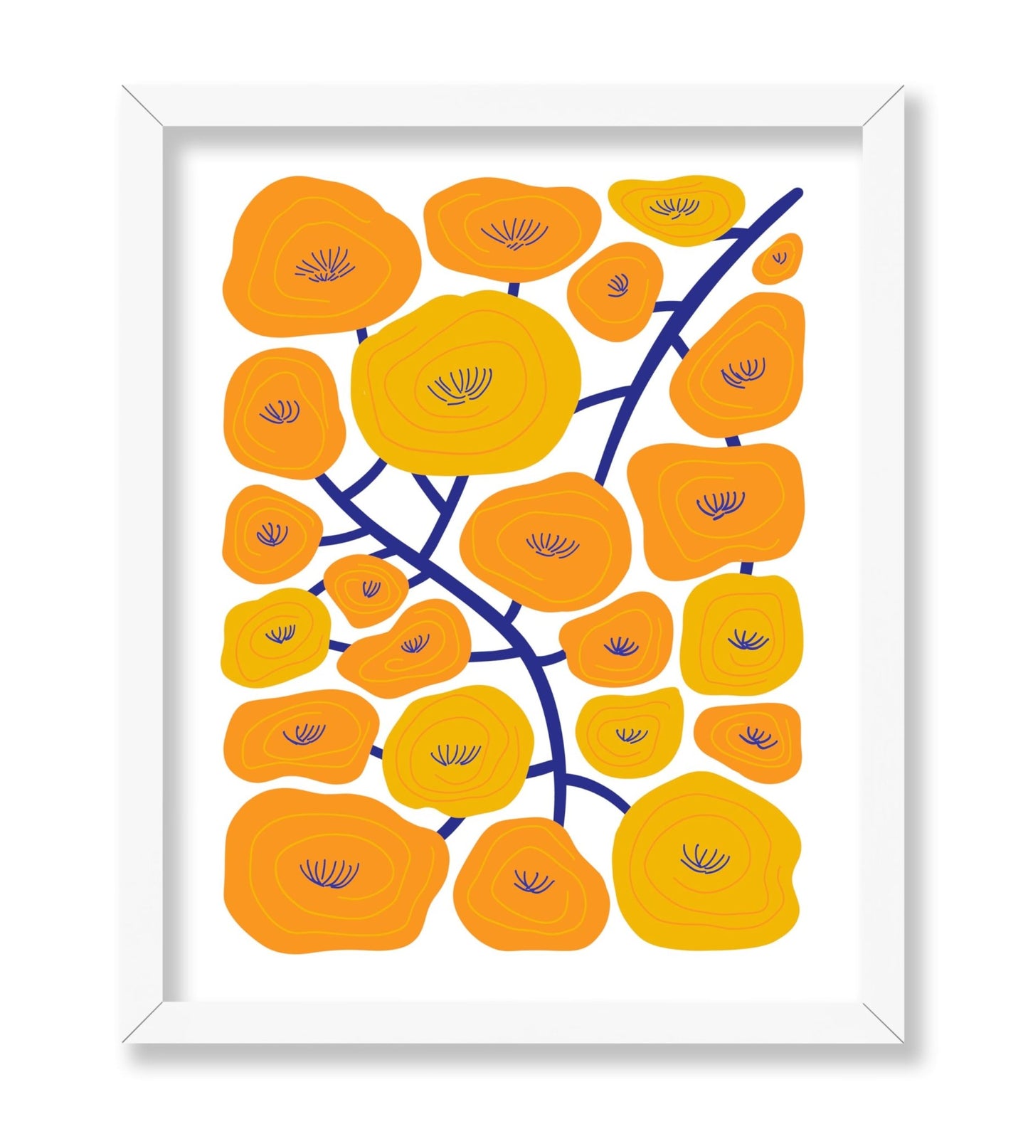 Abstract Yellow Floral