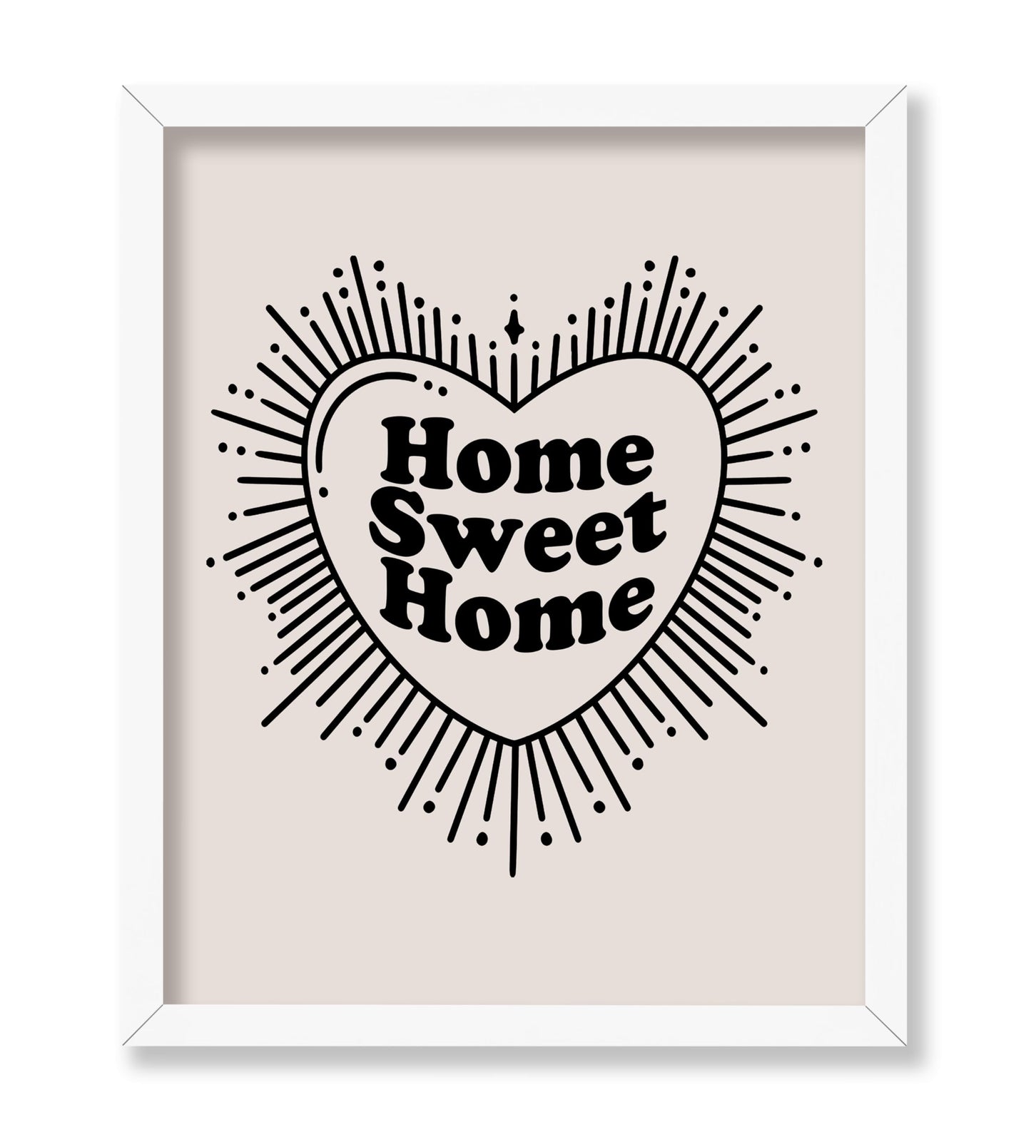 Beige Home Sweet Home