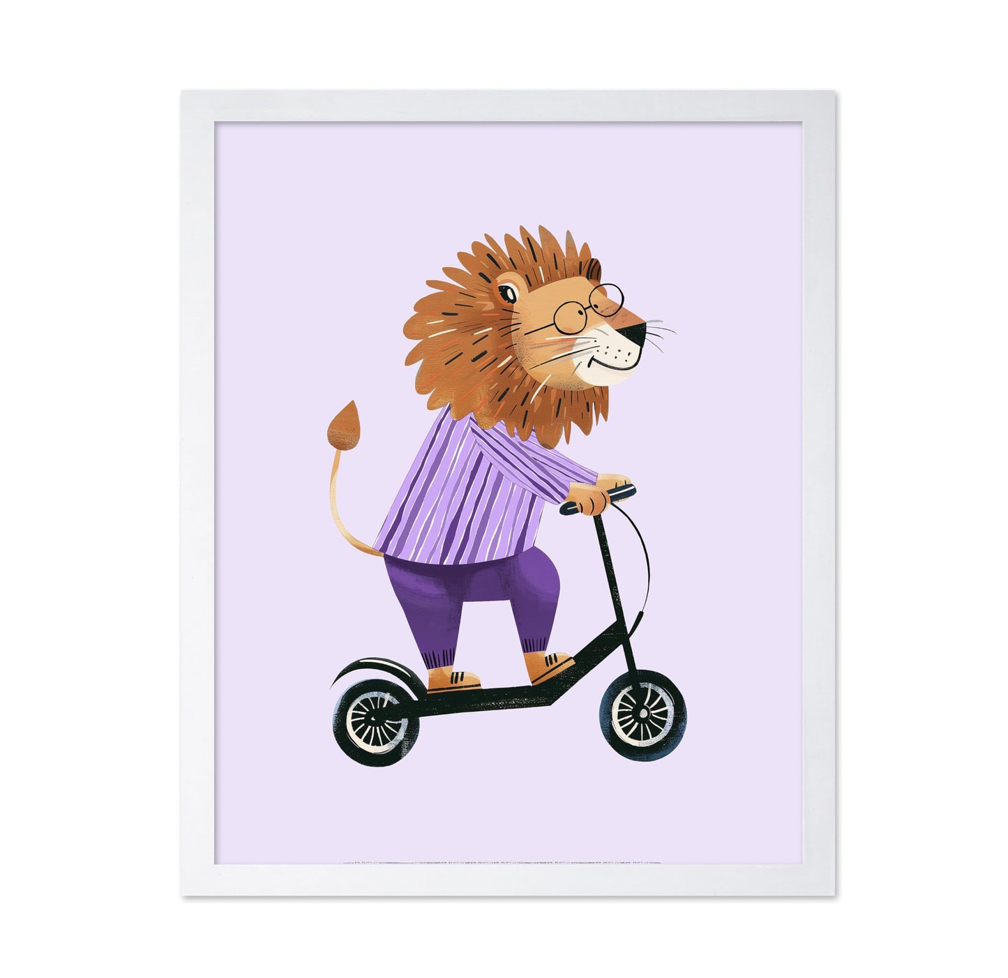 Lion on Scooter