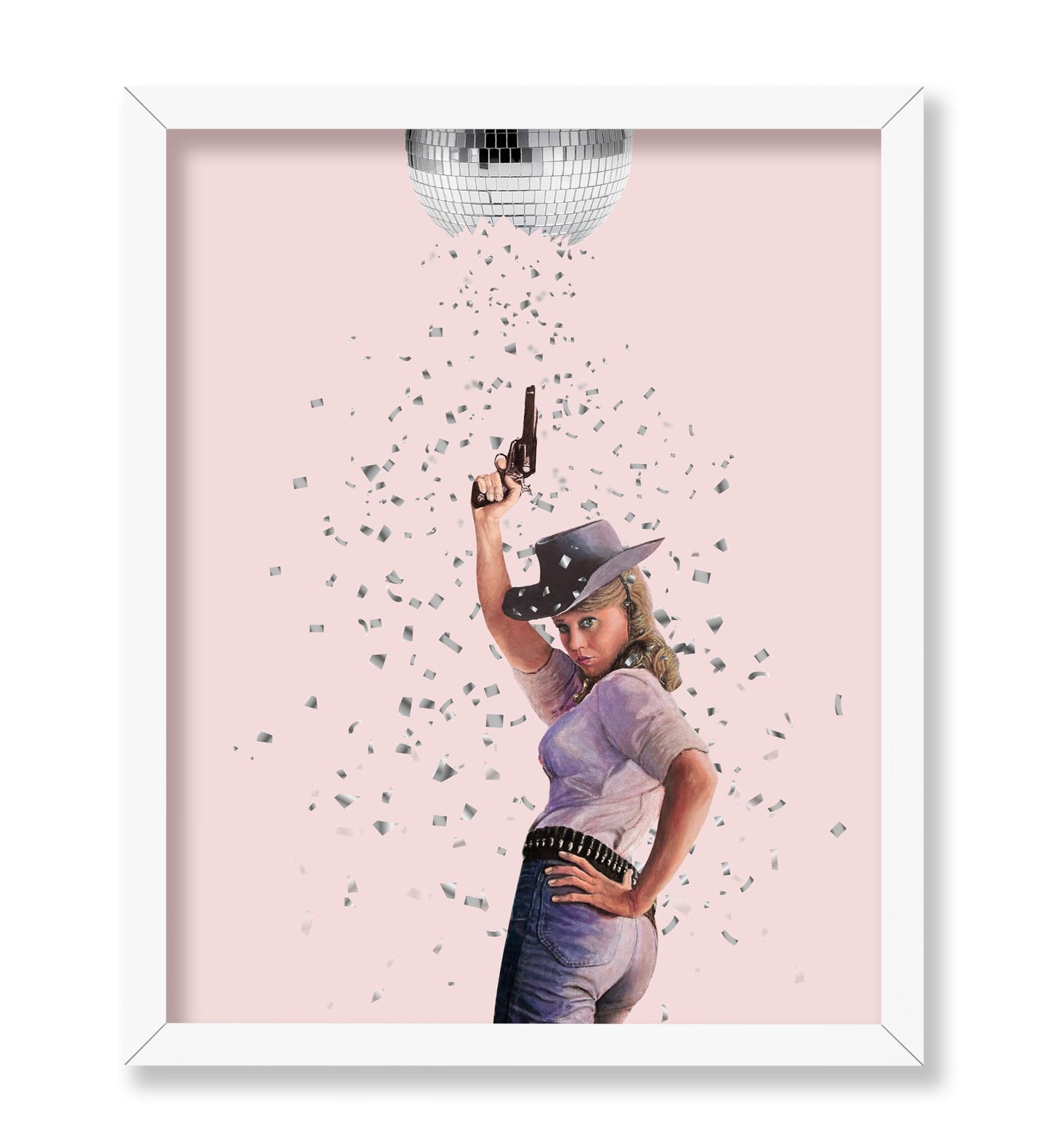 Cowgirl Broken Disco Ball