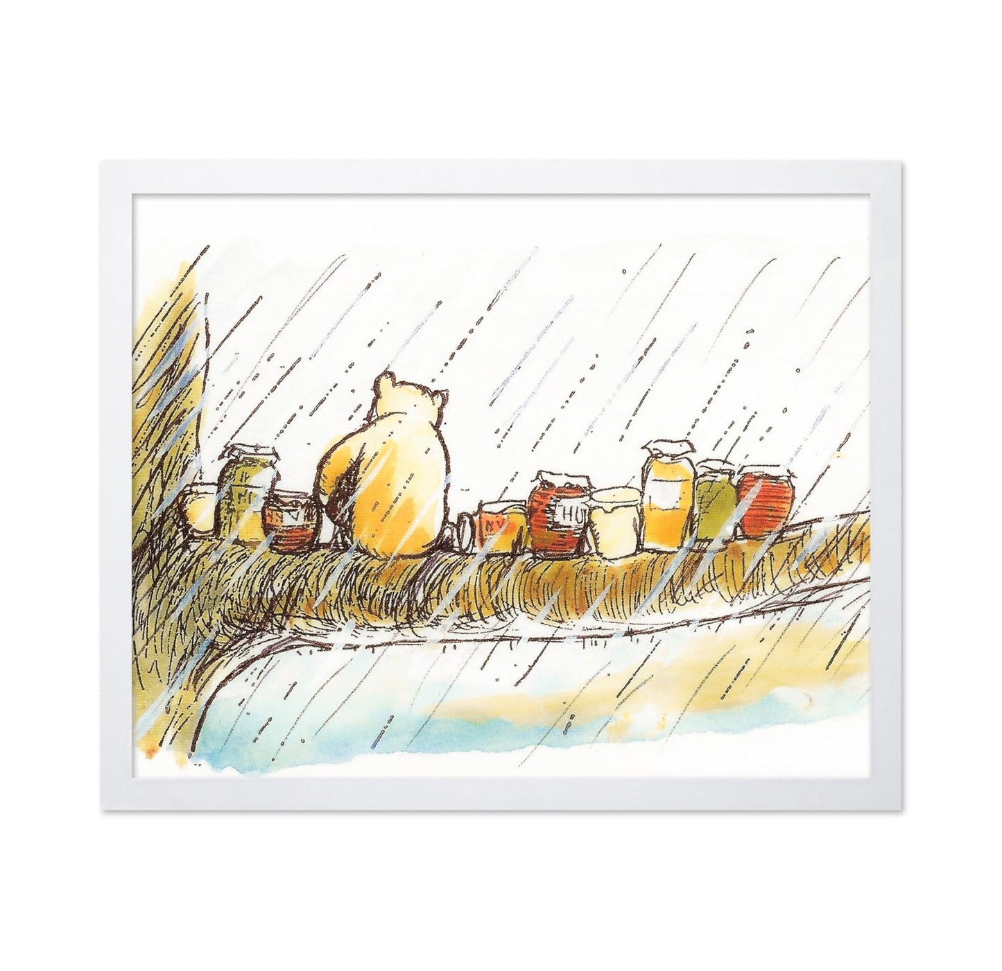 Sitting in the Rain with Honey Pots