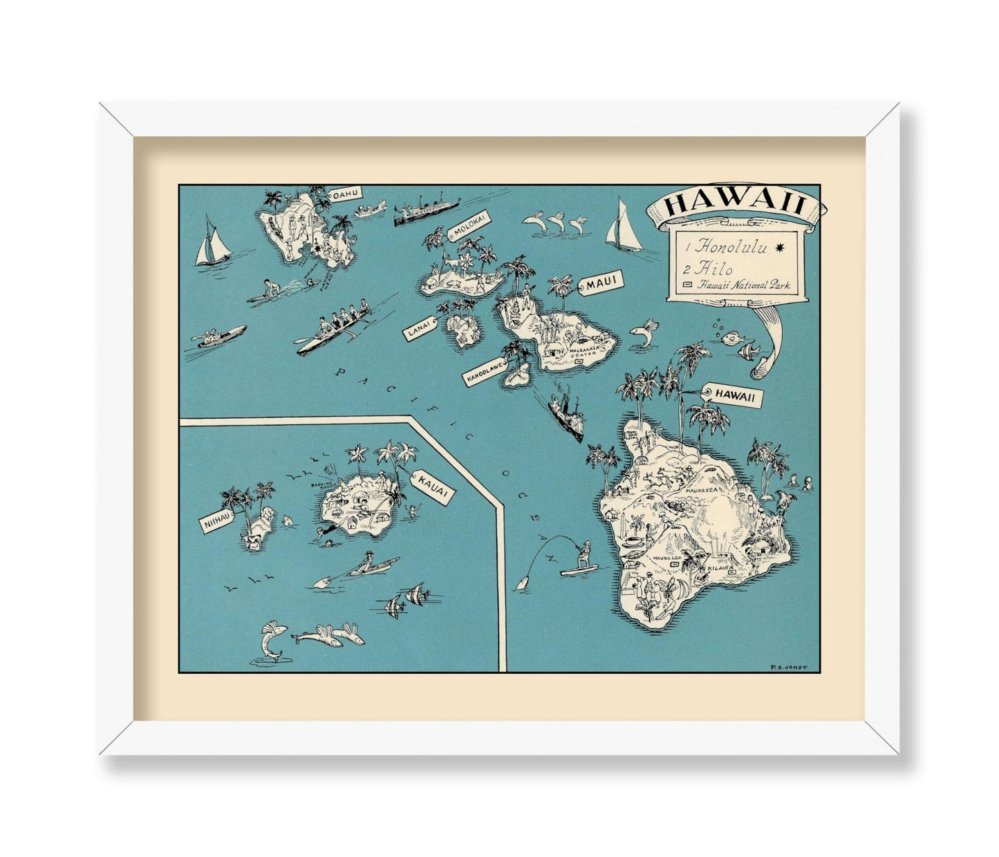 Hawaii Pictorial Map