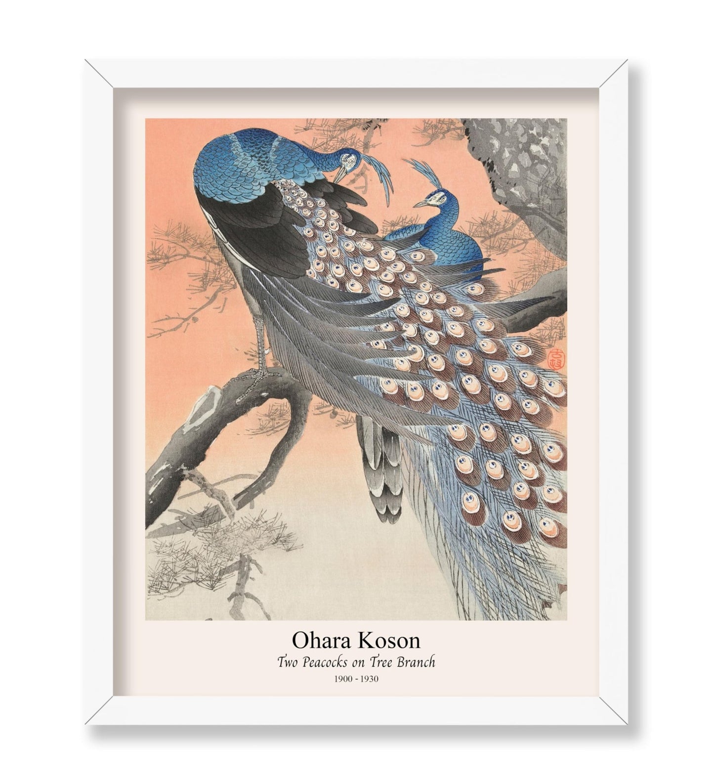 Ohara Koson - Two Peacocks No1
