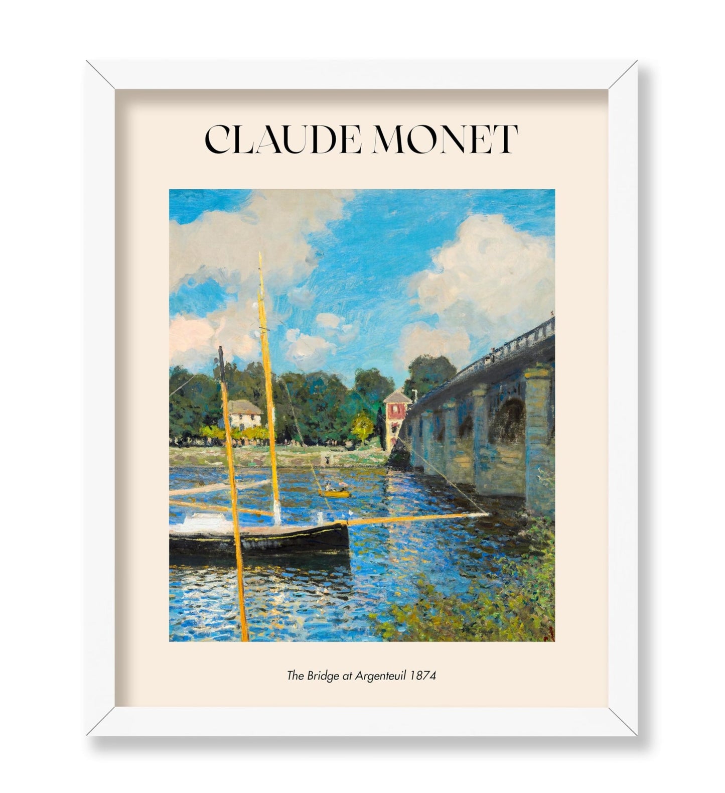 Claude Monet - The Bridge At Argenteuil