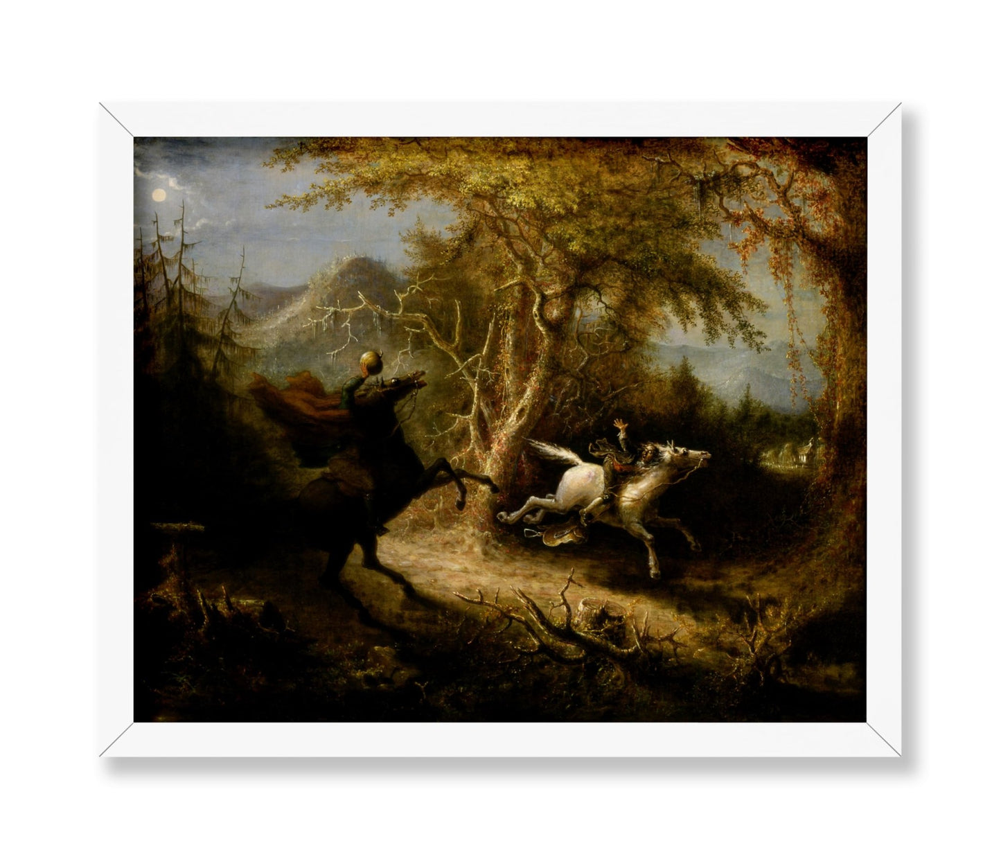 The Headless Horseman Pursuing Ichabod Crane