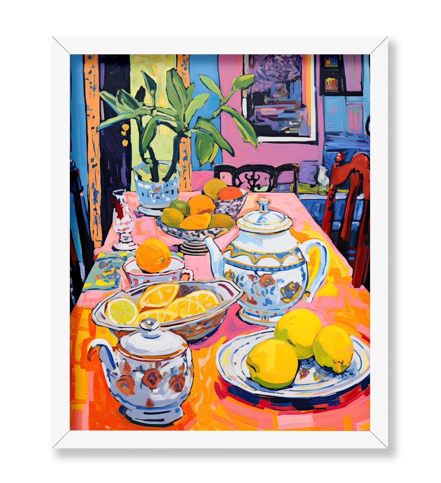 Fruits and Teapot