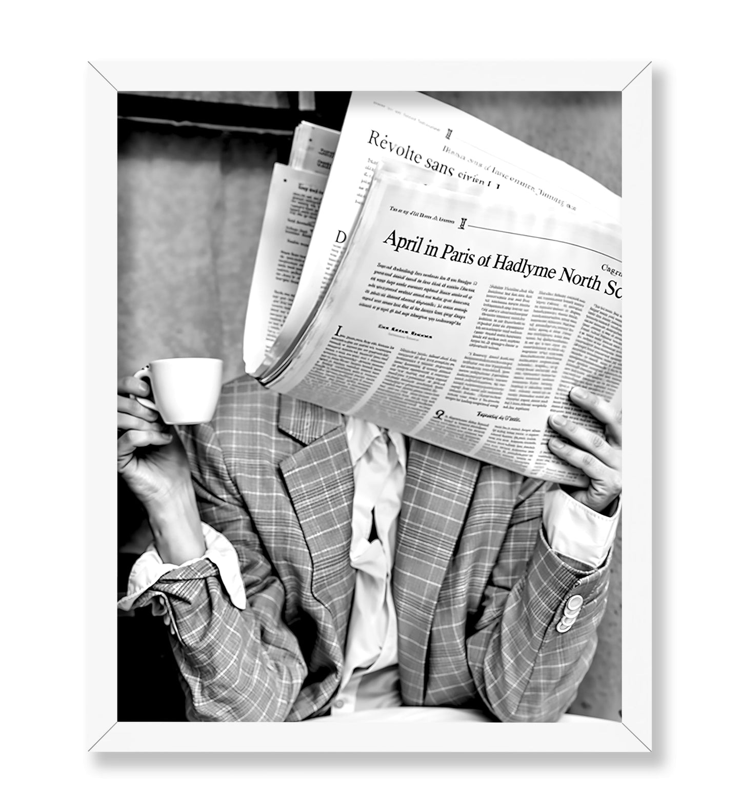 Woman Reading Newspaper