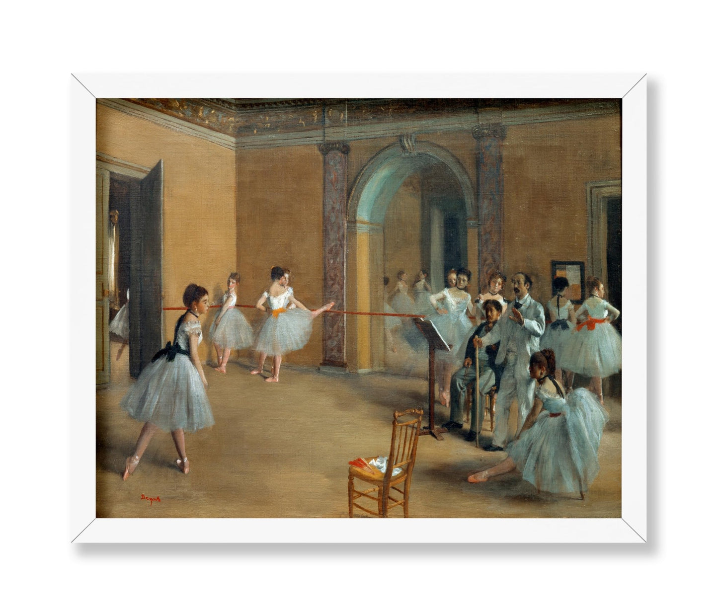 Edgar Degas - The Dance Foyer at the Opera on the rue Le Peletier