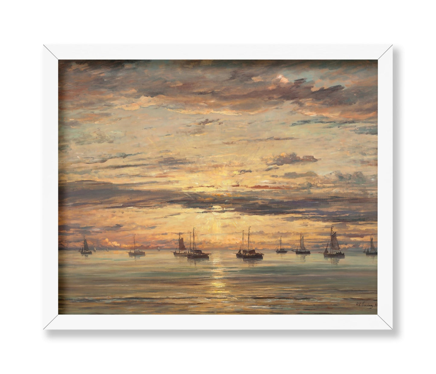 Hendrik Willem Mesdag - Sunset at Scheveningen