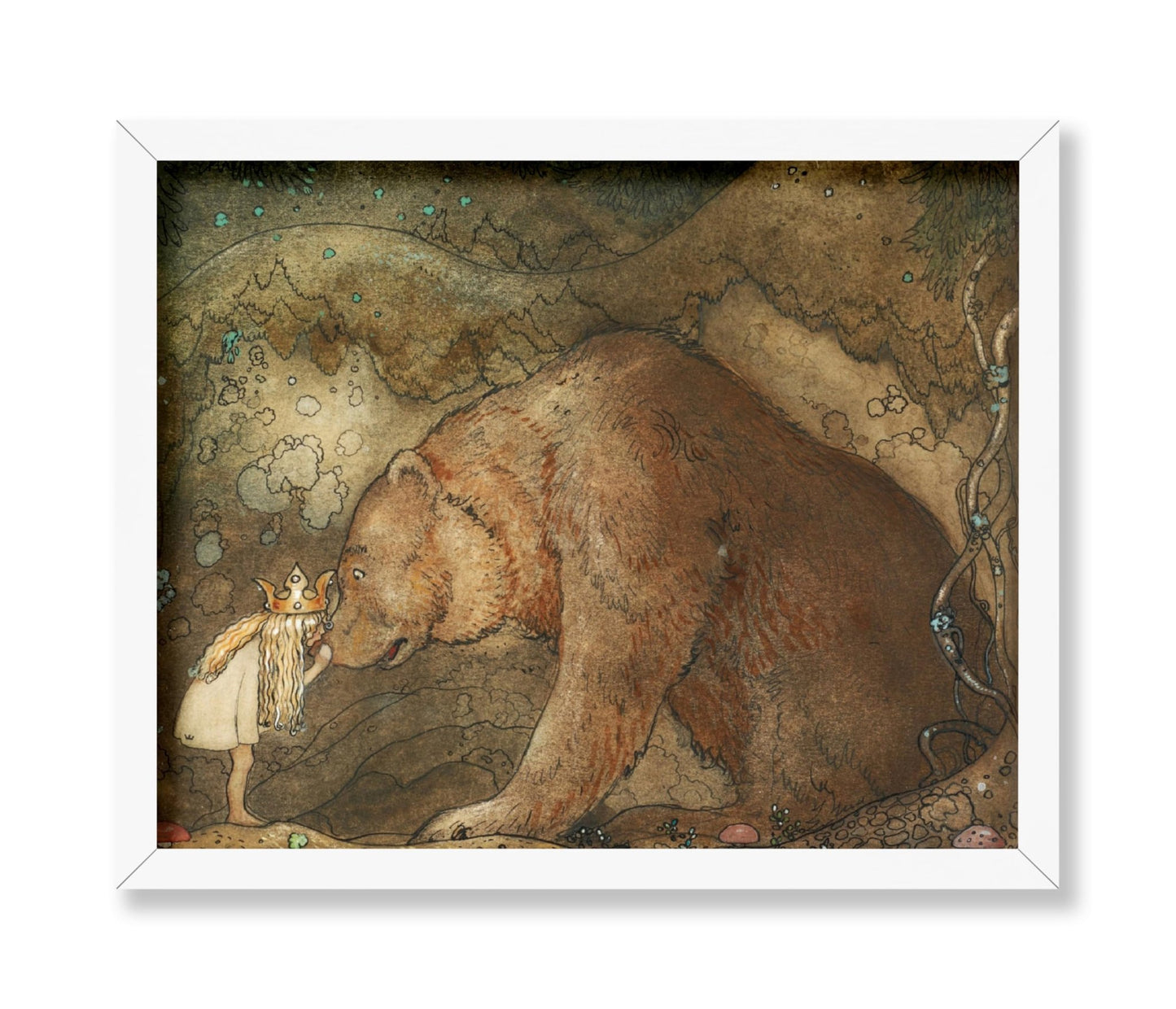 John Bauer - Poor Little Bear