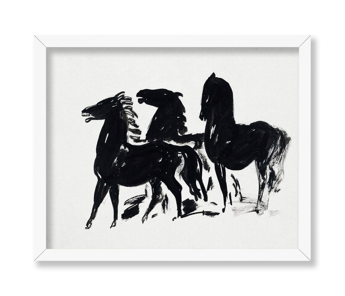 Leo Gestel - Three Black Horses