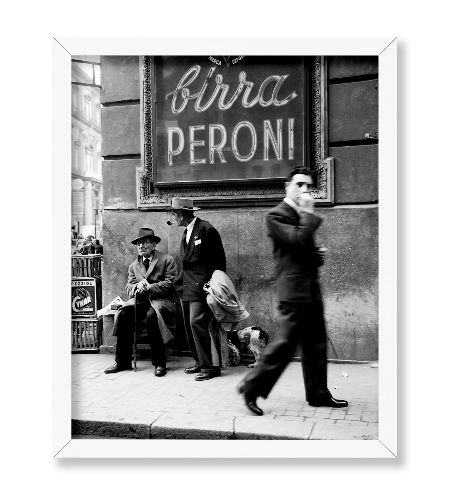 Men in a Street of Napoli, Italy