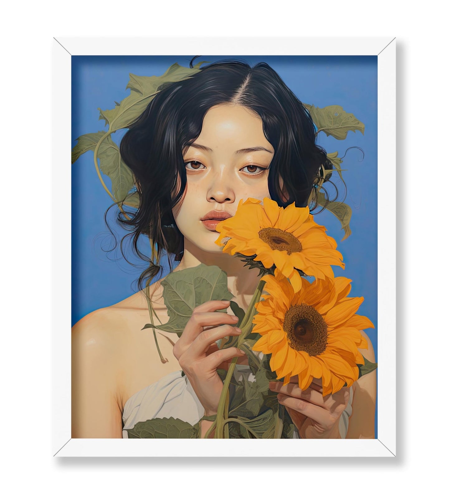 Woman with Sunflower