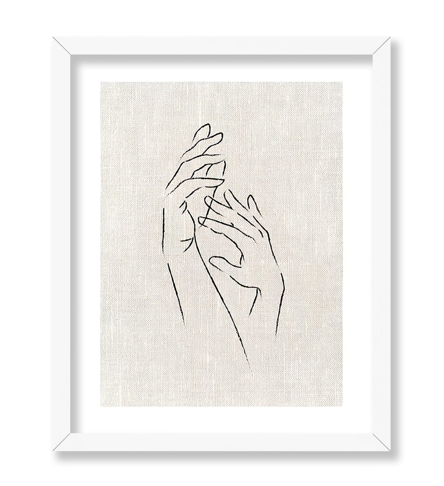Hands Line Drawing