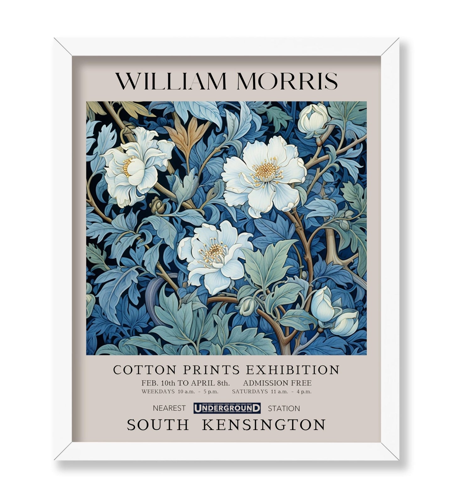 William Morris - White Flowers