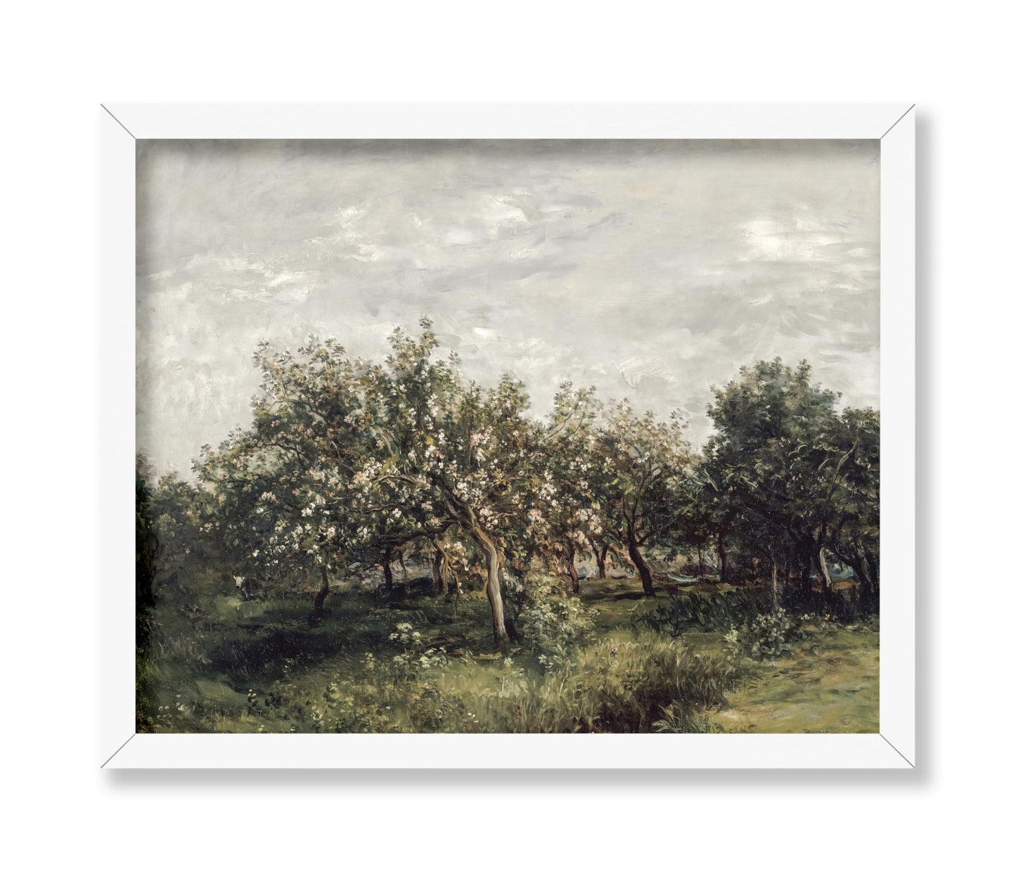 Charles-Francois Daubigny - Apple Blossoms