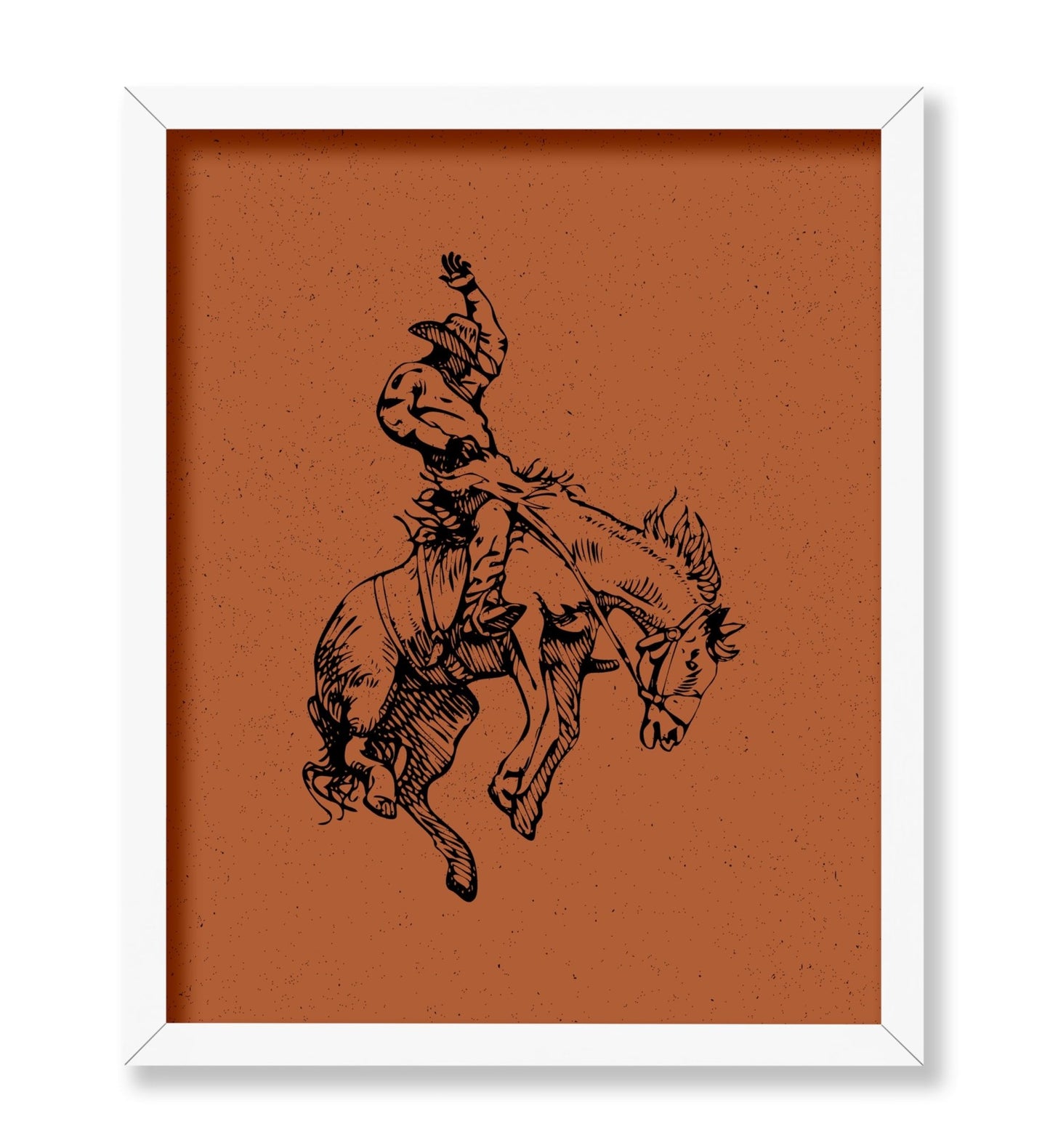 Brown Cowboy Horseback