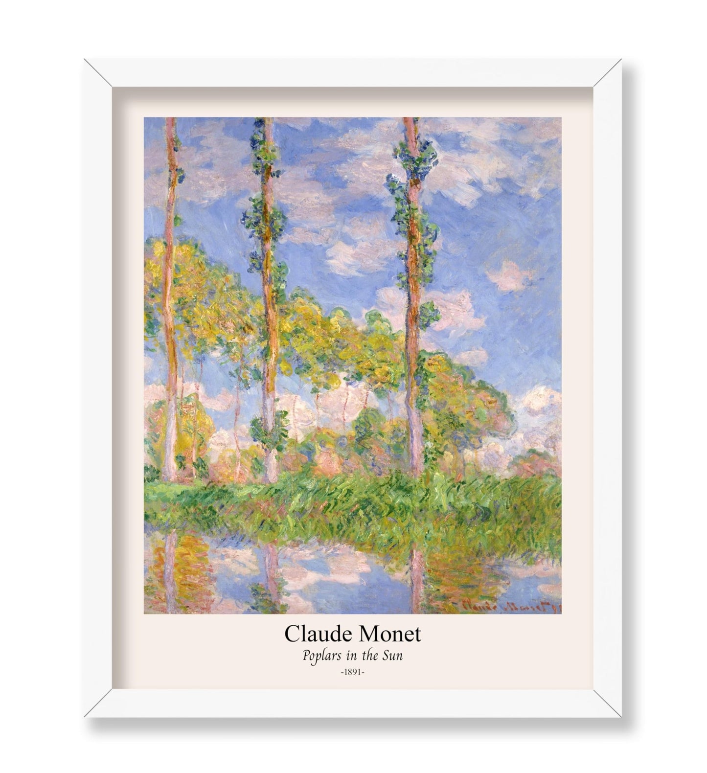 Claude Monet - Poplars in the Sun No1