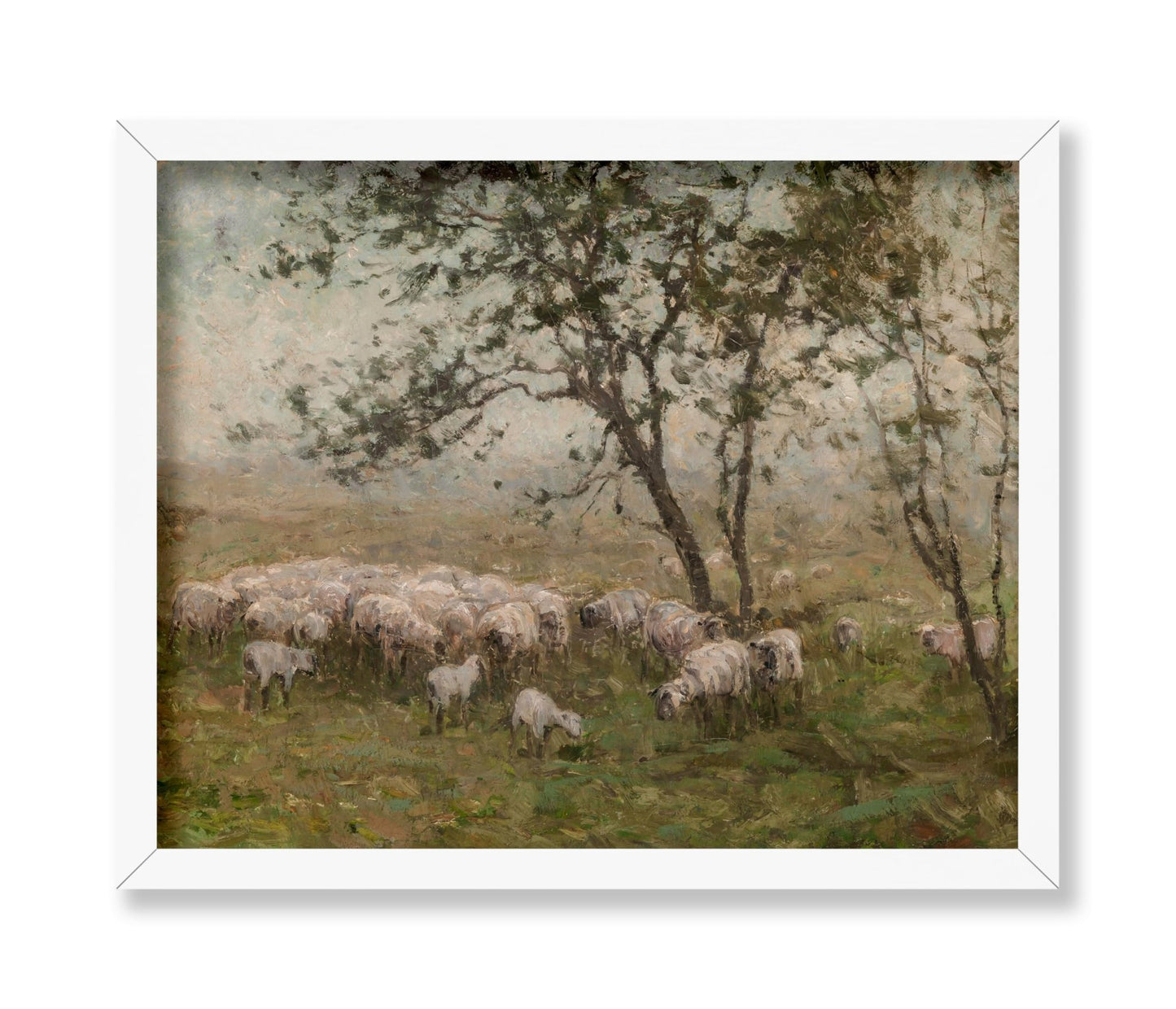 William Charles Estall - A Flock of Sheep