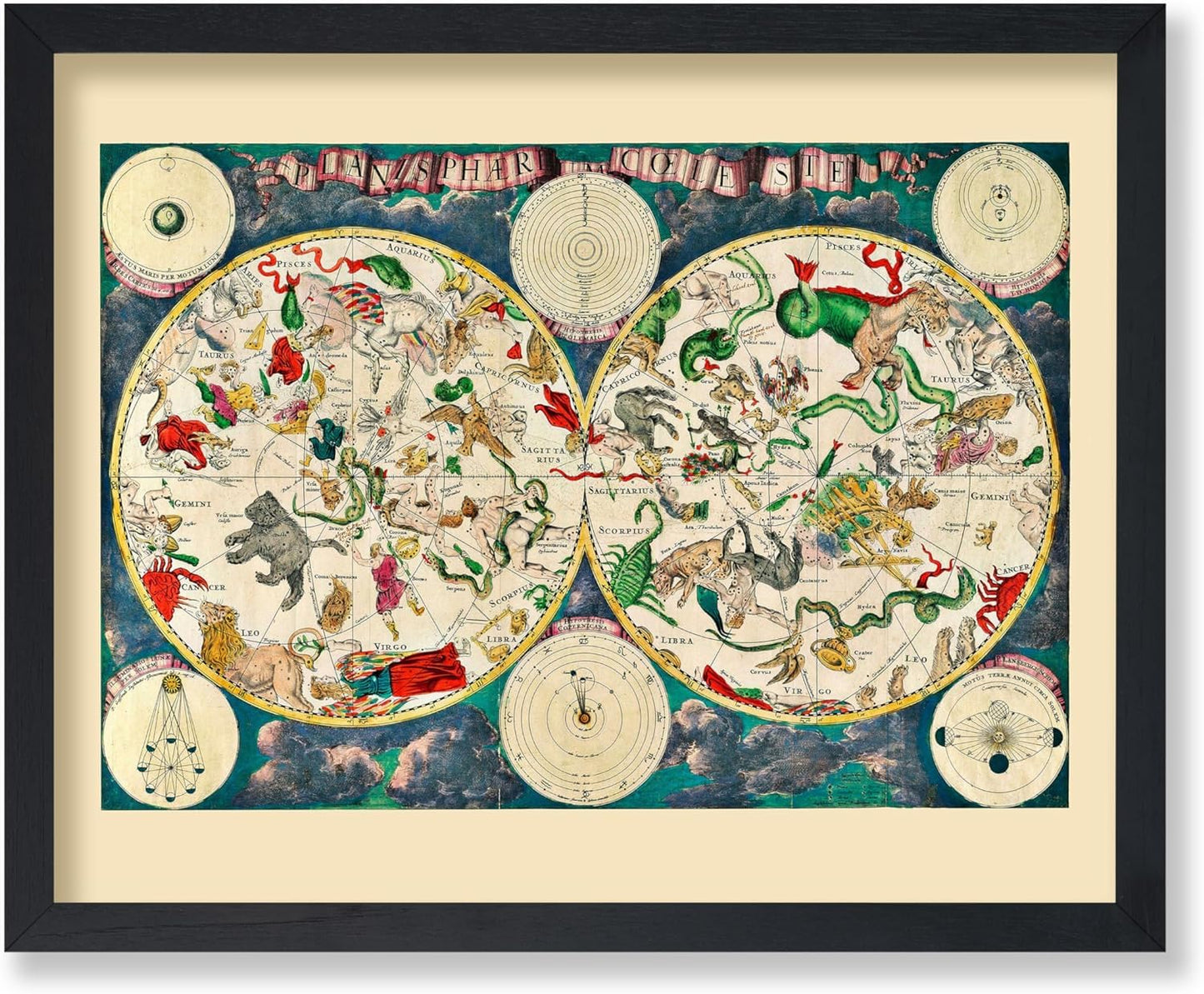 Map of The Heavens 1670