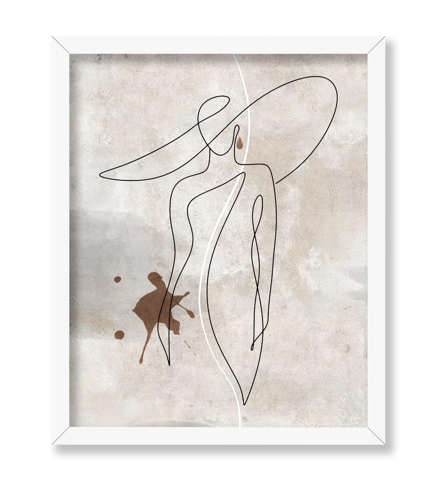 Elegant Woman Line Art