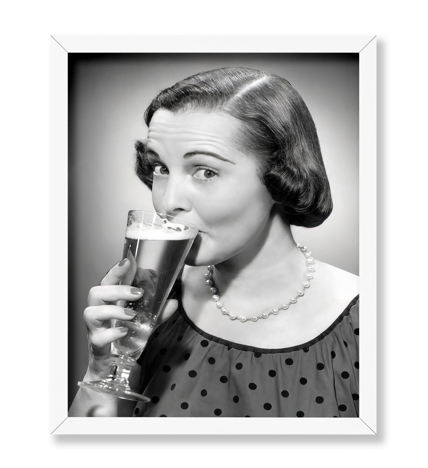 Woman Drinking Beer