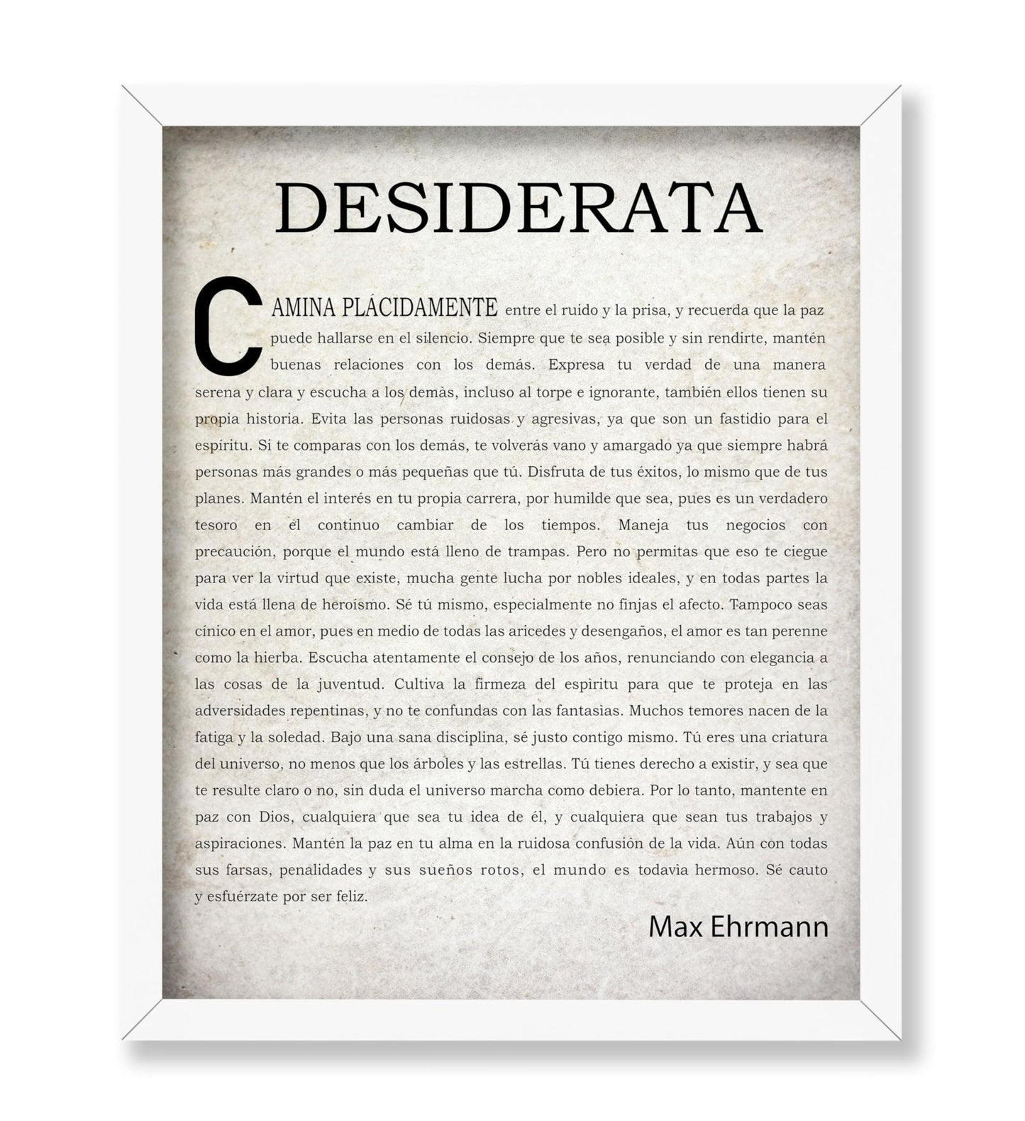 Max Ehrmann Desiderata