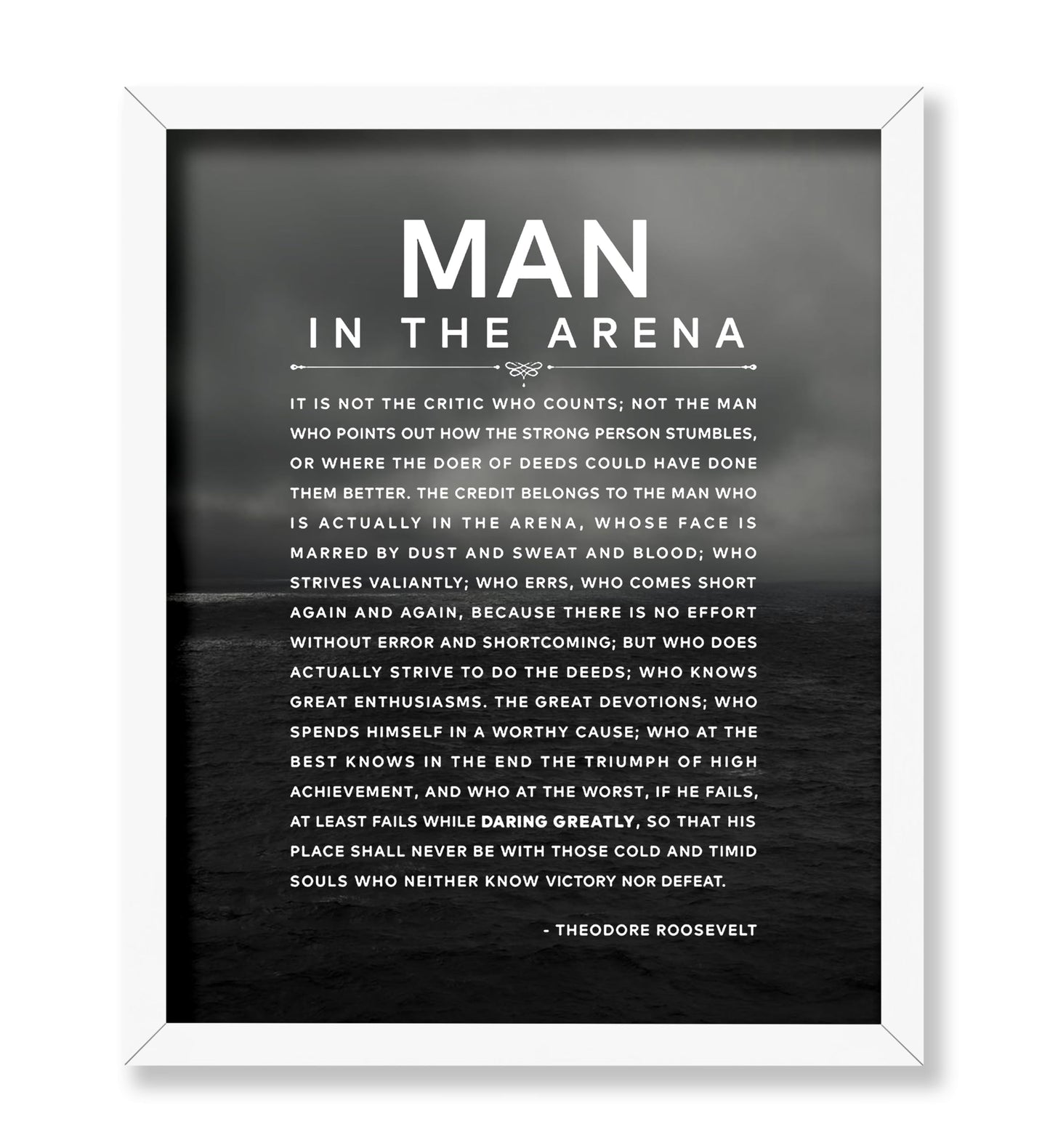 Theodore Roosevelt - Man In The Arena